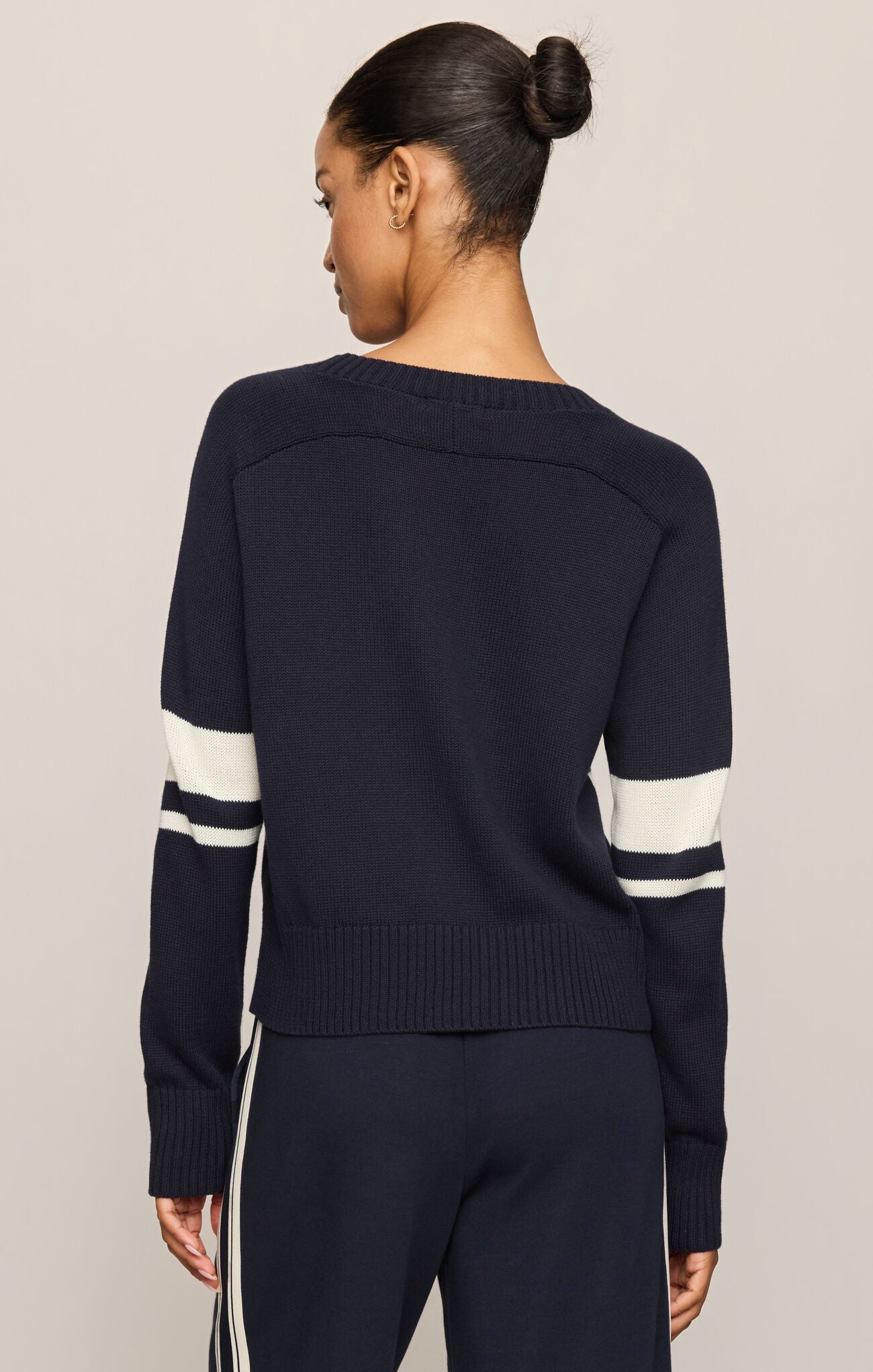Stripe Stand In Sweater